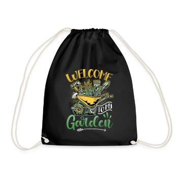 Welcome To My Garden - Gartenarbeit - Turnbeutel - Schwarz - Vorne