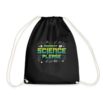 A Moment Of Science Please - Turnbeutel - Schwarz - Vorne