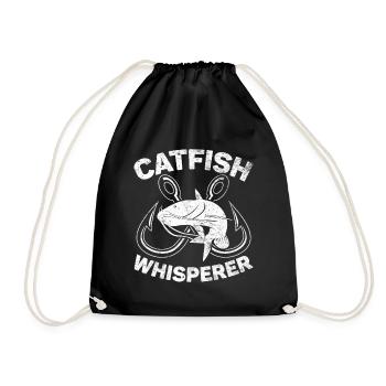 Catfish Whisperer - Wels Catfish Hunter - Turnbeutel - Schwarz - Vorne