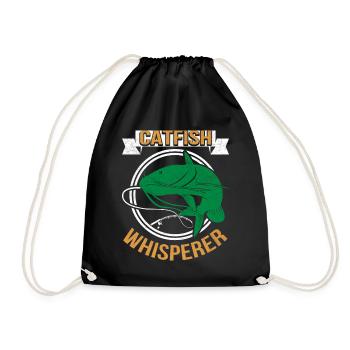 Catfish Whisperer - Wels Catfish Hunter - Turnbeutel - Schwarz - Vorne