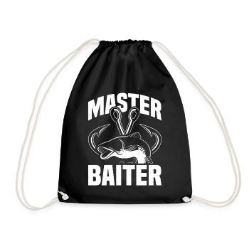 Master Baiter - Wels Catfish Hunter - Turnbeutel - Schwarz - Vorne