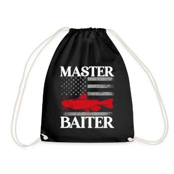 Master Baiter - Wels Catfish Hunter - Turnbeutel - Schwarz - Vorne