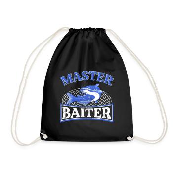 Master Baiter - Wels Catfish Hunter - Turnbeutel - Schwarz - Vorne