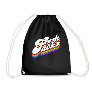 Frisch aus Ficks lustigem Sarkasmus frisch aus dem - Turnbeutel - Schwarz - Vorne