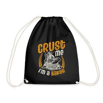 Crust Me I'm A Baker Brotbacken - Turnbeutel - Schwarz - Vorne