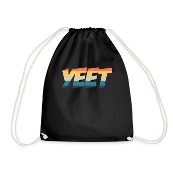 Yeet meme yeeted Slang Boys M dchen Teen Teen Re - Drawstring Bag - black - Front
