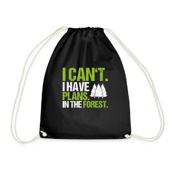Forester Forestry Forester Forest Worker Forest - Drawstring Bag - black - Front