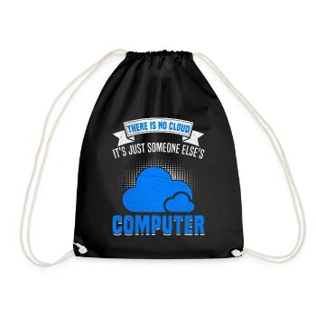 Cloud Computing Informatik Programmierung Dev - Turnbeutel - Schwarz - Vorne