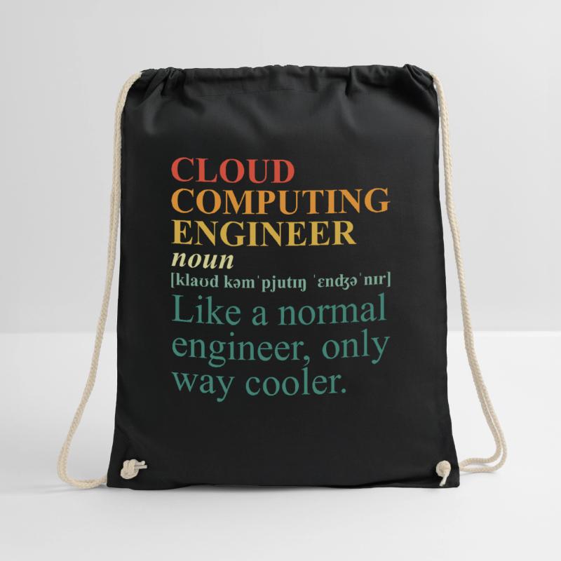 Cloud Computing Engineer Definition Retro Computer Turnbeutel