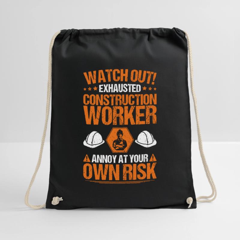 Construction worker Construction construction trade Construction profession Mason Drawstring Bag