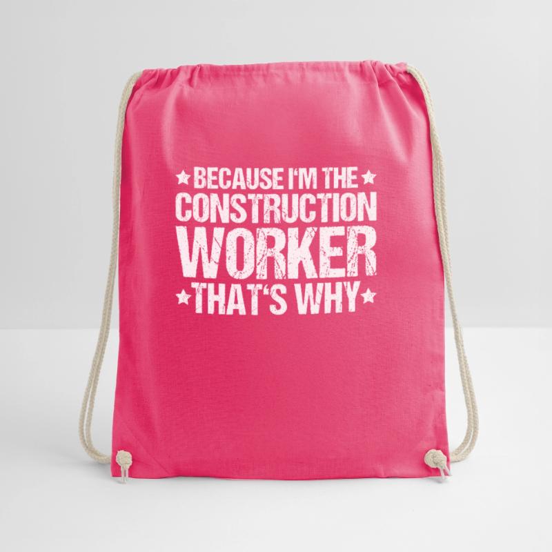 Construction worker Construction construction trade Construction profession Mason Drawstring Bag