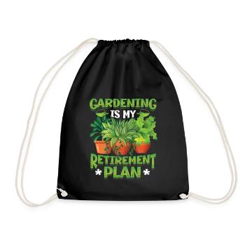 Le jardinage est mon plan de retraite jardinier - Sac de sport léger - noir - Devant