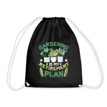 Le jardinage est mon plan de retraite jardinier - Sac de sport léger - noir - Devant
