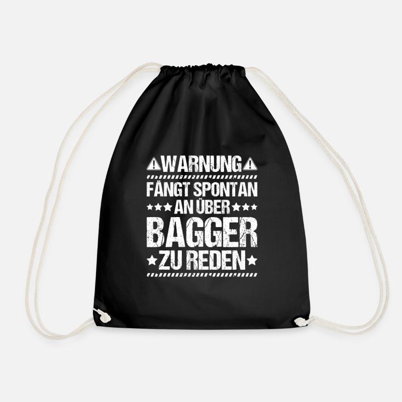 Baggerfahrer Baggerführer Heavy Equipment Operator - Turnbeutel - Schwarz