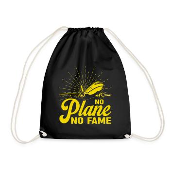 Airline Pilot Airline Captain - Drawstring Bag - black - Front