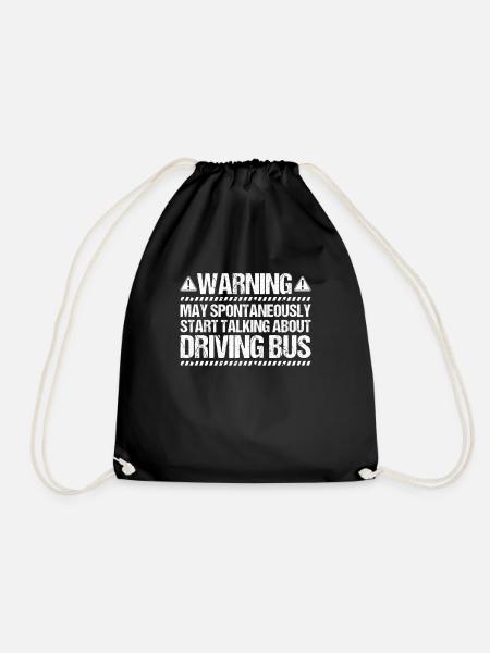 Bus Driver Bus Driver Busman School Bus Driver - Drawstring Bag - black