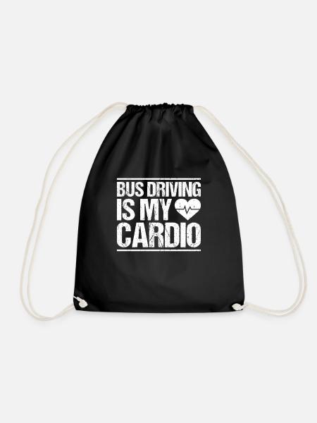 Bus Driver Bus Driver Busman School Bus Driver - Drawstring Bag - black