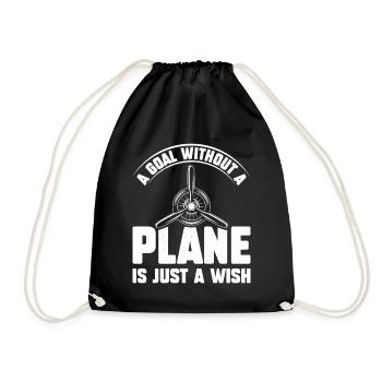 Pilote de ligne Une destination sans avion - Sac de sport léger - noir - Devant