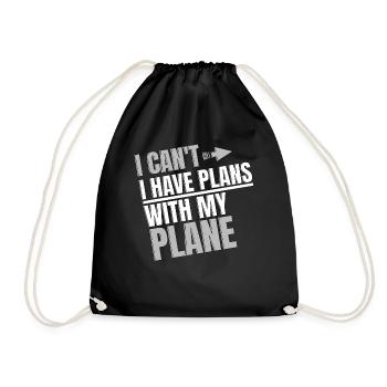 Jeu de mots d’aviation de pilote de ligne pour un pilote de compagnie - Sac de sport léger - noir - Devant
