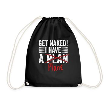 Jeu de mots d’aviation de pilote de ligne pour un pilote de compagnie - Sac de sport léger - noir - Devant
