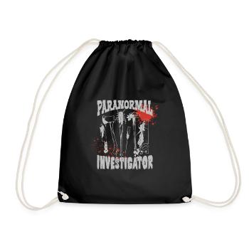 Ghost Hunting Paranormal Investigator - Drawstring Bag - black - Front