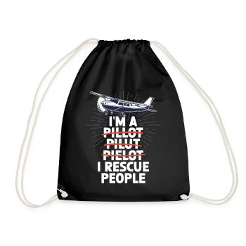 Erreur de pilote pour un pilote de recherche et de sauvetage - Sac de sport léger - noir - Devant
