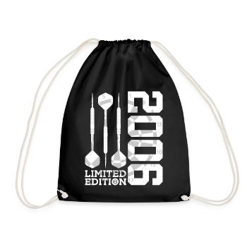 LIMITED EDITION 2006 DARTS 20. GEBURTSTAG - Turnbeutel - Schwarz - Vorne