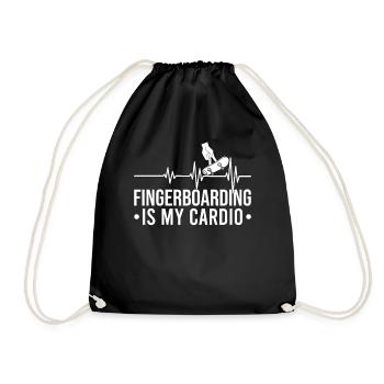 Fingerboard Finger Skateboarding Fingerboarding - Turnbeutel - Schwarz - Vorne