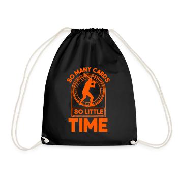 Cadeau de collectionneur de cartes de baseball - Sac de sport léger - noir - Devant