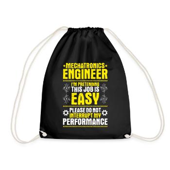 Mechatroniker Mechatronik Mechatronics Engineer - Drawstring Bag - black - Front