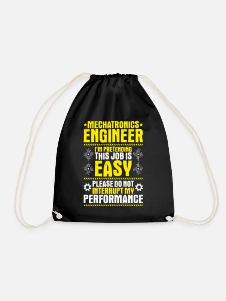 Mechatroniker Mechatronik Mechatronics Engineer - Turnbeutel - Schwarz