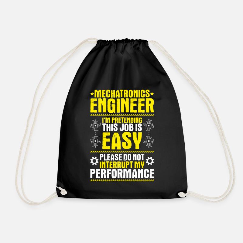 Mechatroniker Mechatronik Mechatronics Engineer - Turnbeutel - Schwarz
