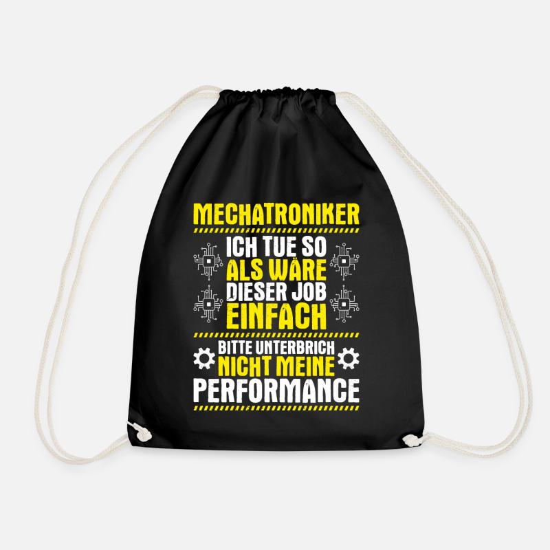 Mechatroniker Mechatronik Mechatronics Engineer - Turnbeutel - Schwarz
