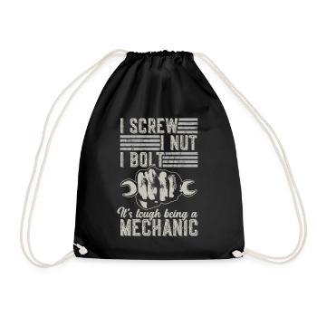 C’est difficile d’être mécanicien - Sac de sport léger - noir - Devant