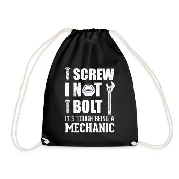 C’est difficile d’être mécanicien - Sac de sport léger - noir - Devant