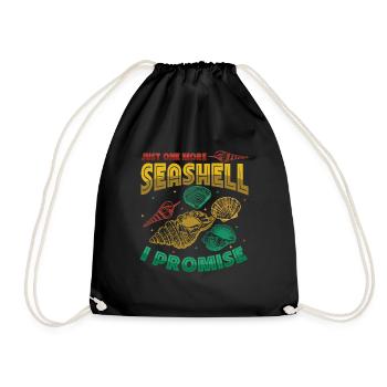 Only one shell left, collector shell. - Drawstring Bag - black - Front