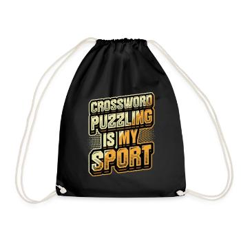 Les mots croisés sont mon sport. - Sac de sport léger - noir - Devant