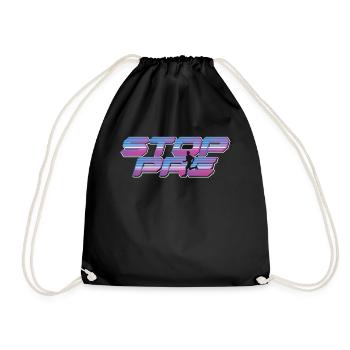 Stop Pre Marathon Running Vintage Runner Stop Pre - Turnbeutel - Schwarz - Vorne