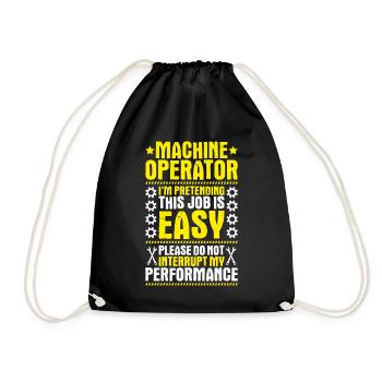Opérateur de machine et d’installation Opérateur de machine - Sac de sport léger - noir - Devant