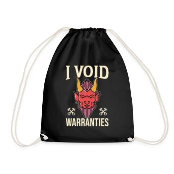 I Void Warranties Kfz Mechaniker LKW Mechatroniker - Turnbeutel - Schwarz - Vorne
