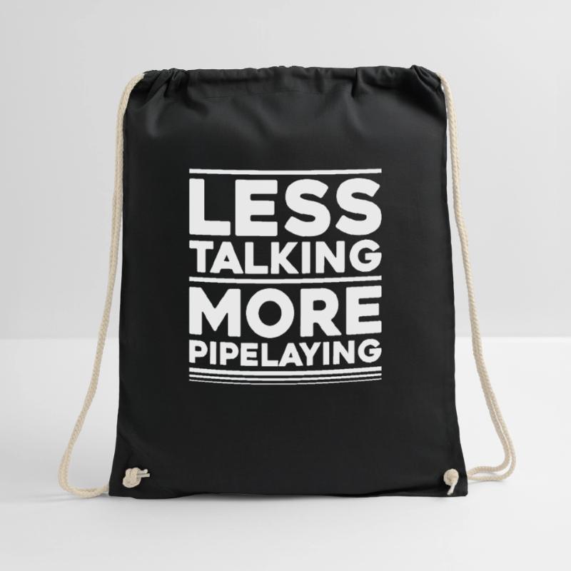 Pipeline Constructor Pipeline Construction Pipelayer Drawstring Bag