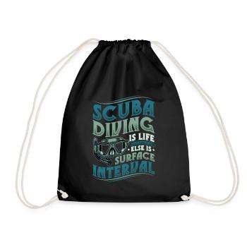 Plongeurs de plongée - Sac de sport léger - noir - Devant