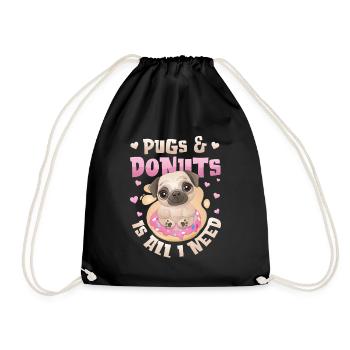 Carlin Amateur de beignets Fille - Sac de sport léger - noir - Devant