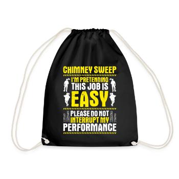 Schornsteinfeger Kaminkehrer Chimney Sweep - Drawstring Bag - black - Front