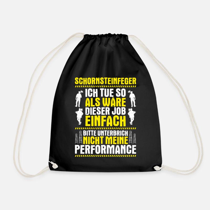 Schornsteinfeger Kaminkehrer Chimney Sweep - Turnbeutel - Schwarz