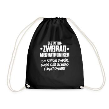 Ingénieur mécatronique à deux roues Mécanicien Moto - Sac de sport léger - noir - Devant