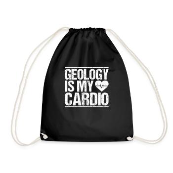 Geologie Geologe Geologist Geology Geologin - Drawstring Bag - black - Front