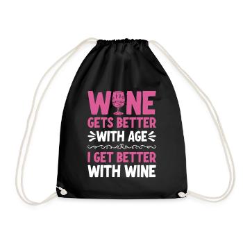 Le vin s’améliore avec l’âge Toast au vin - Sac de sport léger - noir - Devant