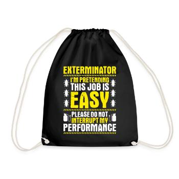 Exterminateur de lutte antiparasitaire Exterminateur - Sac de sport léger - noir - Devant