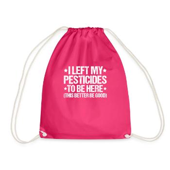 Schädlingsbekämpfer Kammerjäger Exterminator - Turnbeutel - Fuchsia - Vorne